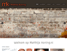 Tablet Screenshot of matthijskoning.nl